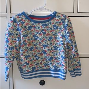 Mini Boden floral sweatshirt